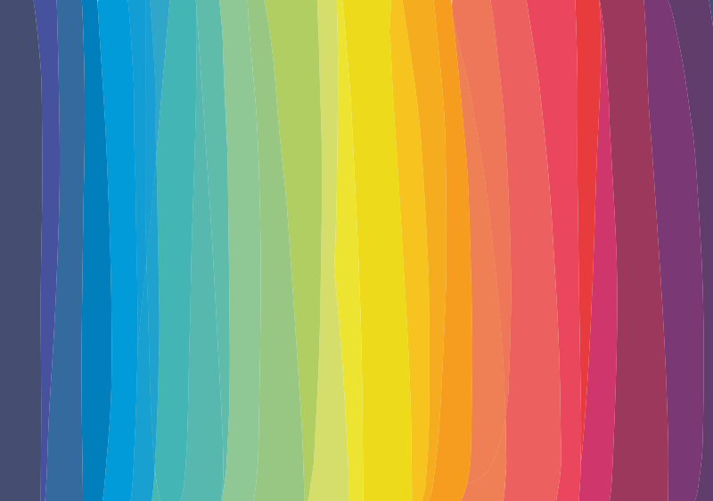 Färgglada gradientränder Vinlymatta randiga - Tenstickers