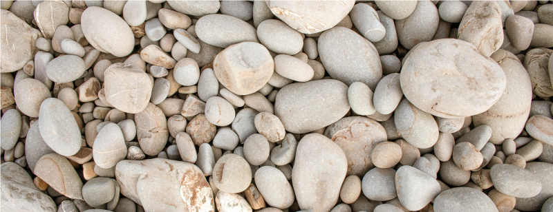 Vita små stenar kök vinyl matta - Tenstickers