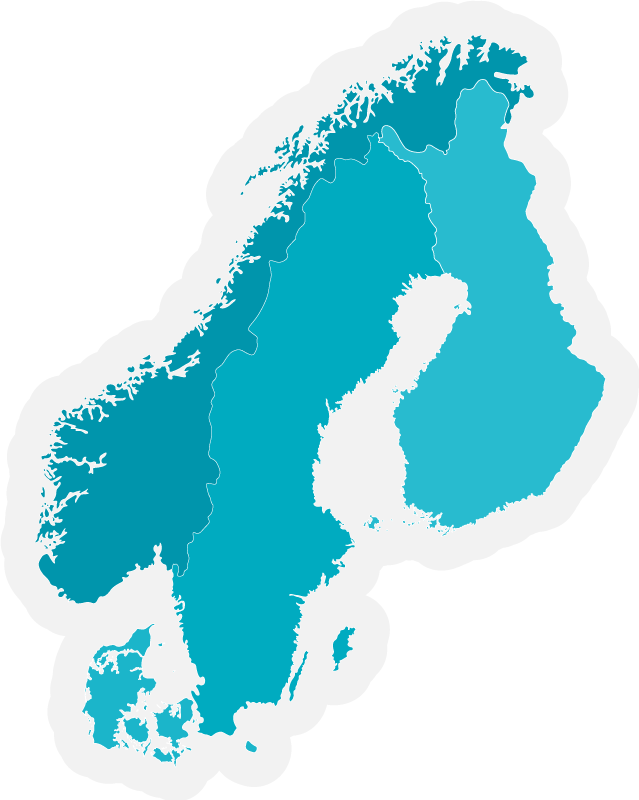 Svenska blå världskarta matta - Tenstickers