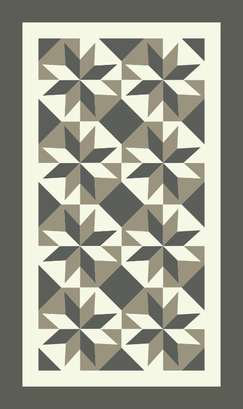 Beija stjärnor kakel vinyl matta - Tenstickers