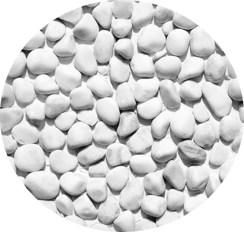 Vit oregelbunden vinylmatta i sten - Tenstickers