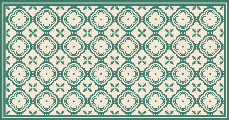 Porslin kopp område vintage matta - Tenstickers