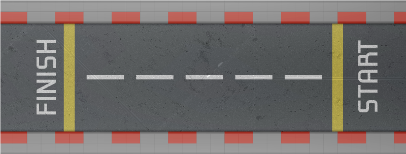 Klassisk racerbana Vinylmatta vägar - Tenstickers