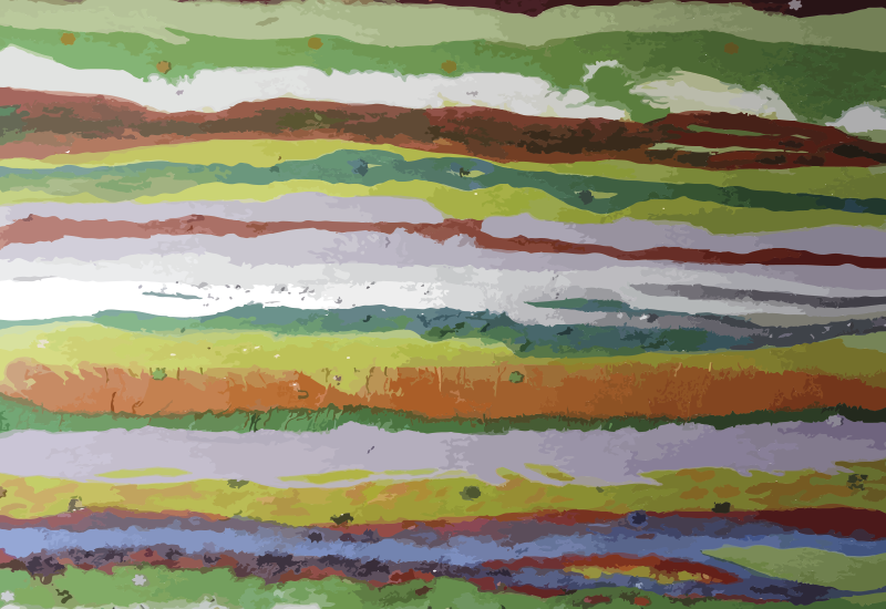 Livfulla målade färger Vinlymatta randiga - Tenstickers