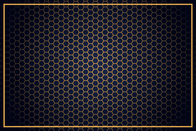 Honeycomb chic Vinylmatta geometrisk - Tenstickers
