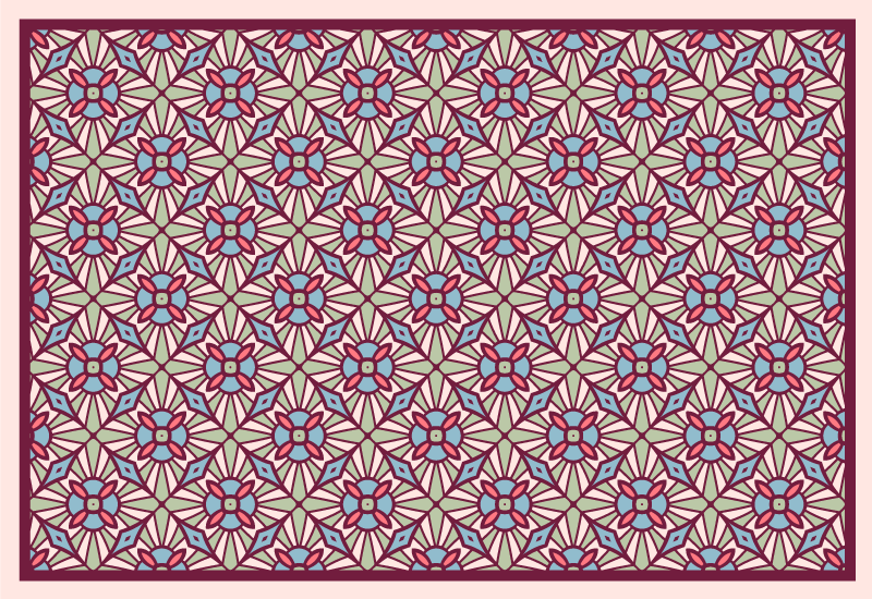 Livlig komposition Vinylmatta Vardagsrum - Tenstickers