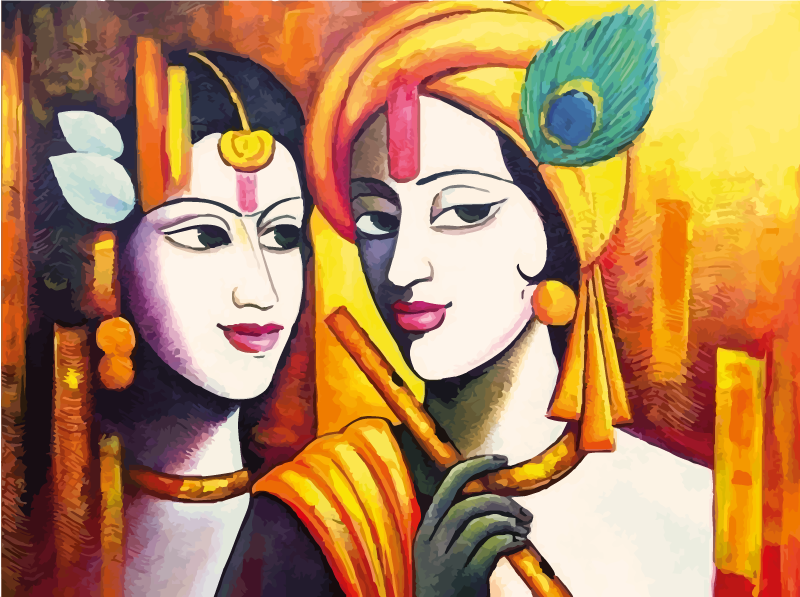 Modern konst människor modern matta - Tenstickers