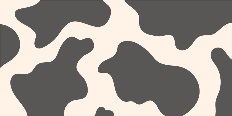 Sylvester ko djur tryck vinyl matta - Tenstickers