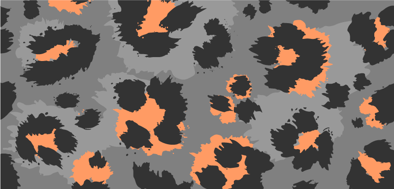 Djärvt gepardmönster Vinylmatta djurtryck - Tenstickers