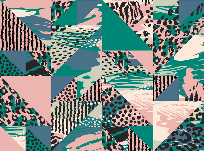 Geometriska lagerabstraktioner Vinylmatta textur - Tenstickers