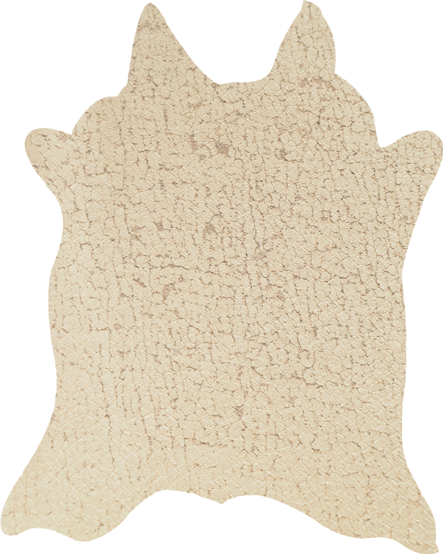 Beige ko djur tryck vinyl matta - Tenstickers