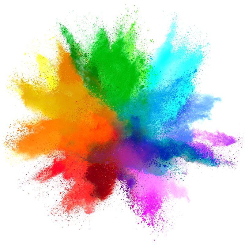 Färgexplosion modern vinylmatta - Tenstickers