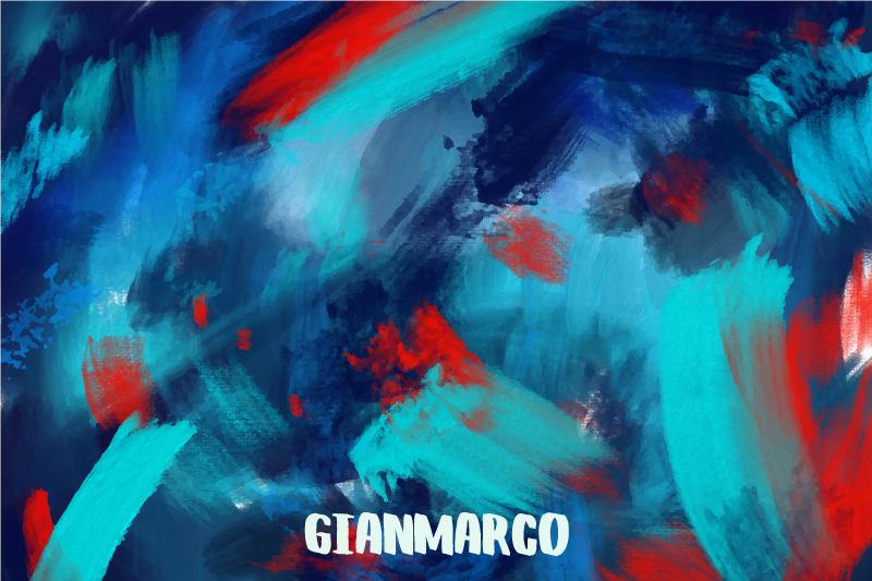 Vinylmatta abstract färgexplosion - Tenstickers