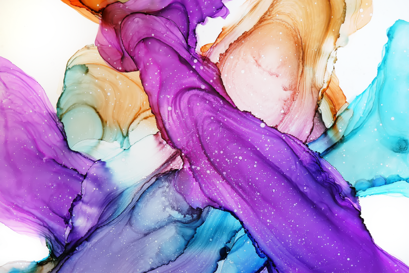 Abstrakta vätskevirvlar Vinylmatta badrum - Tenstickers