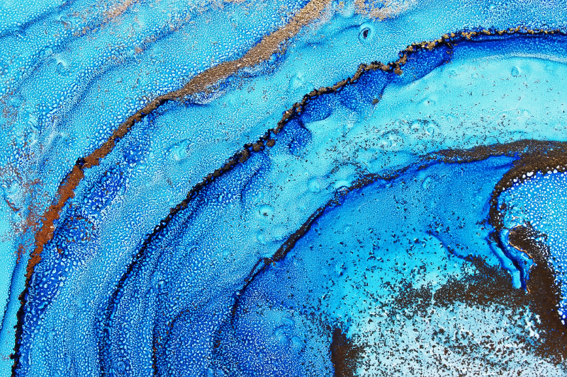 Abstrakt färgblandning sovrum vinyl matta - Tenstickers