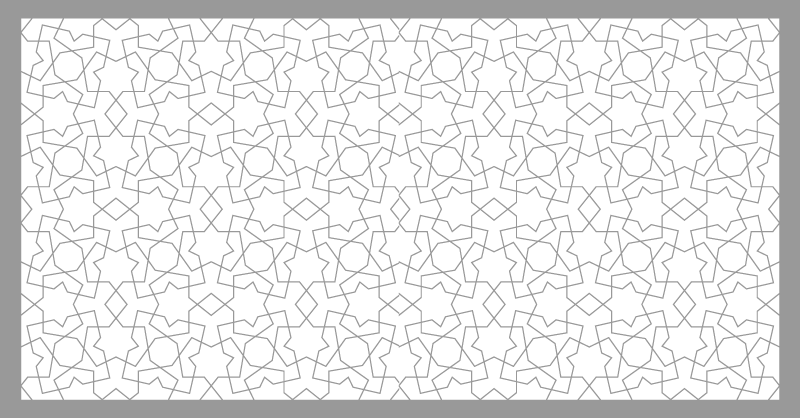 Vinylmatta mosaik med sofistikerade geometriska mönster - Tenstickers