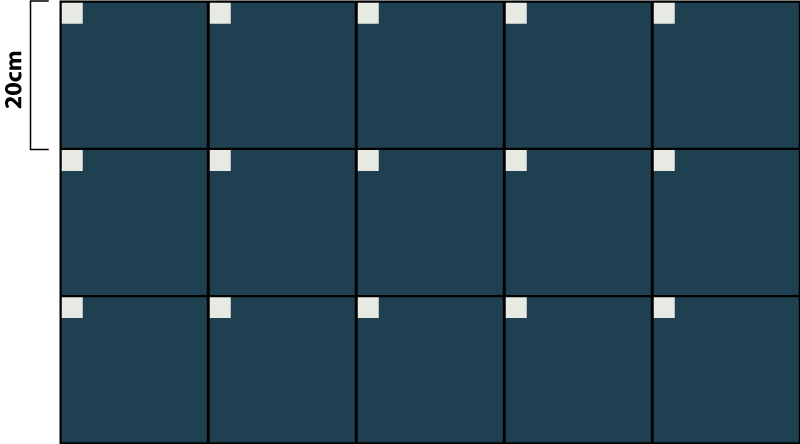 Djupblå textur Vinylmatta kakeleffekt - Tenstickers
