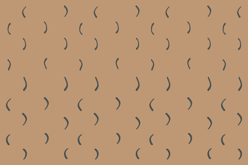 Böjt brunt mönster Vinylmatta minimalistisk - Tenstickers