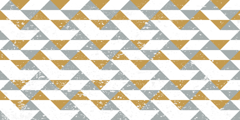 Kök geometriska grunge kök golvplattor - Tenstickers