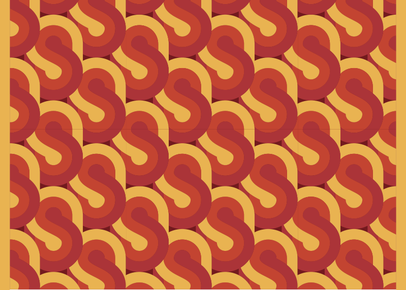 70-tals popbeam vintage matta - Tenstickers