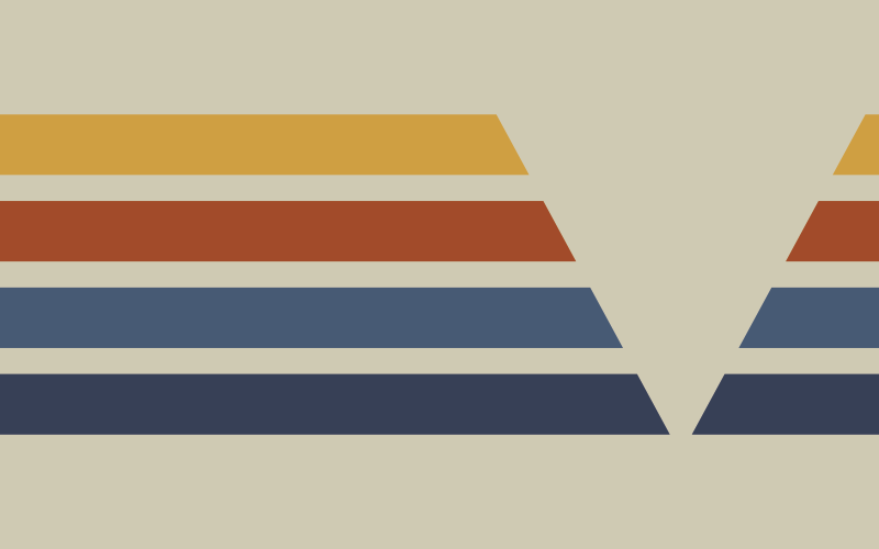 Chevronränder motiv Vinylmatta geometrisk - Tenstickers