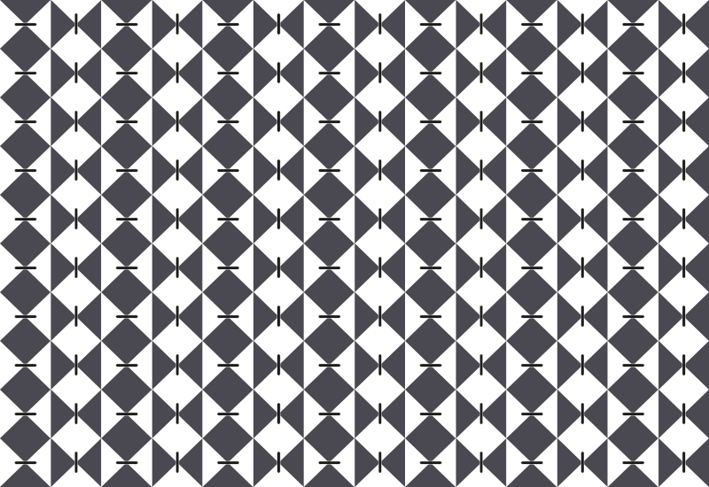 Modernt diamantmönster Vinylmatta geometrisk - Tenstickers