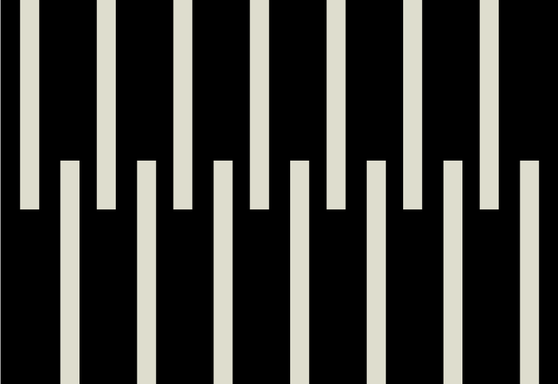 Snygg randig design Vinylmatta Ungdom - Tenstickers