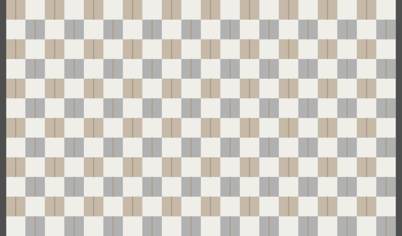 Schacktryck Vinylmatta geometrisk - Tenstickers