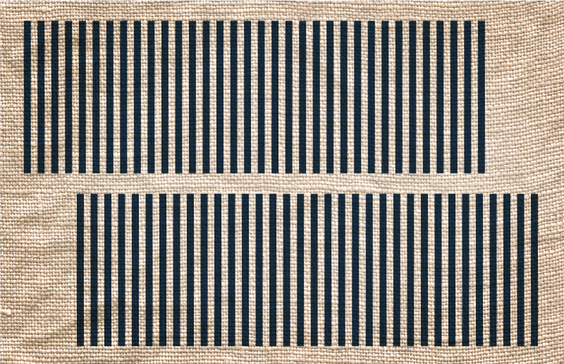 Beige randigt mönster Vinylmatta Vardagsrum - Tenstickers