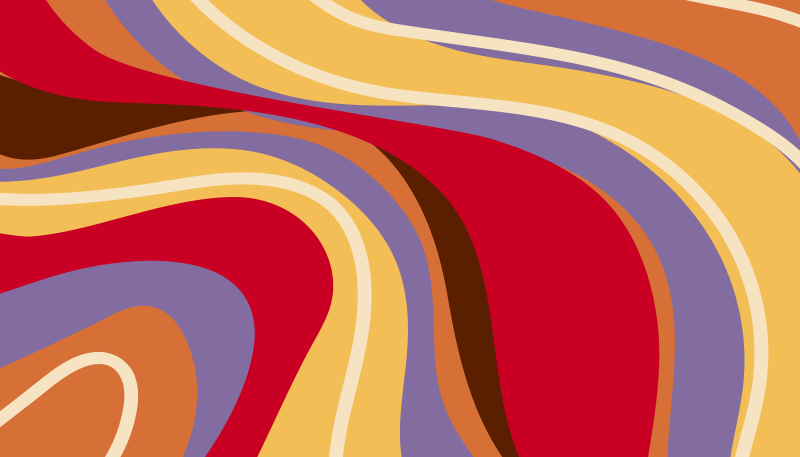 70-talet vintage mönster matta - Tenstickers