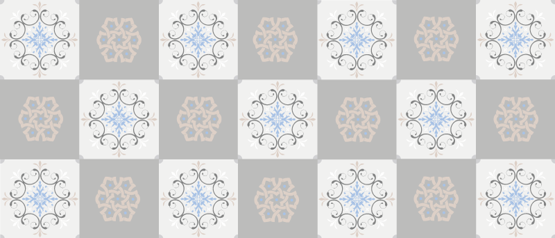 Sofistikerade texturerade plattor Vinylmatta kakeleffekt - Tenstickers