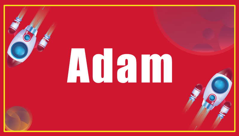 Cool röd fyrkantig barn personlig matta - Tenstickers