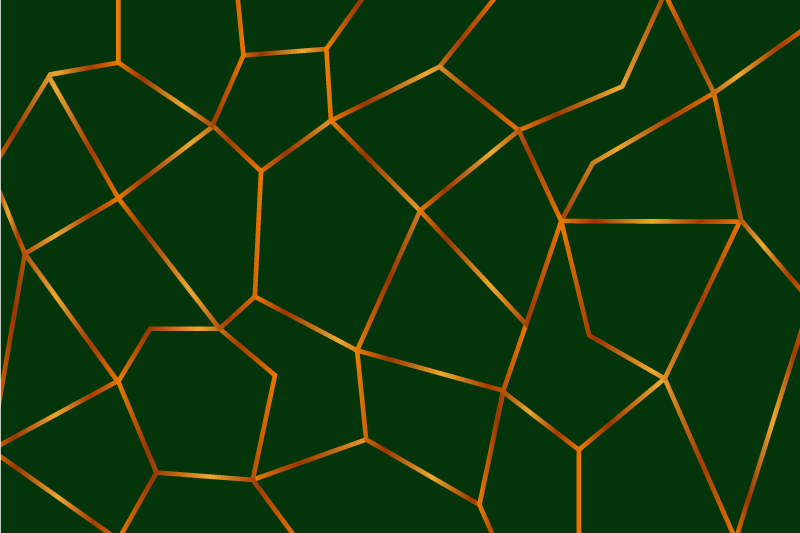 Grönt geometriskt mönster vinylmatta i marmor - Tenstickers