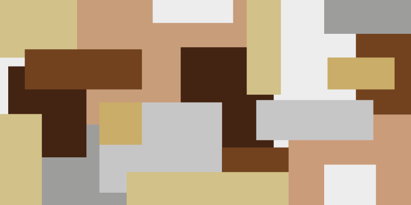 Abstrakta geometriska motiv Vinylmatta modern - Tenstickers