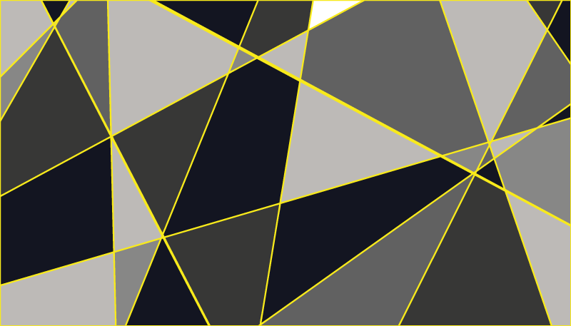 Grå triangellinjer Vinylmatta geometrisk - Tenstickers