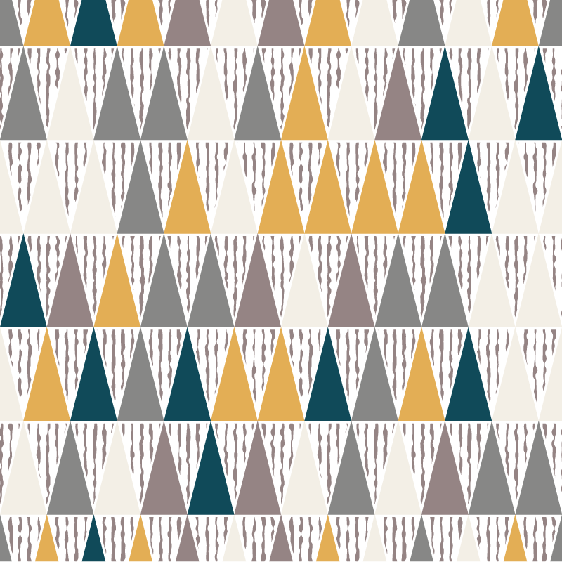 Triangulära nyanssegment Vinylmatta geometrisk - Tenstickers