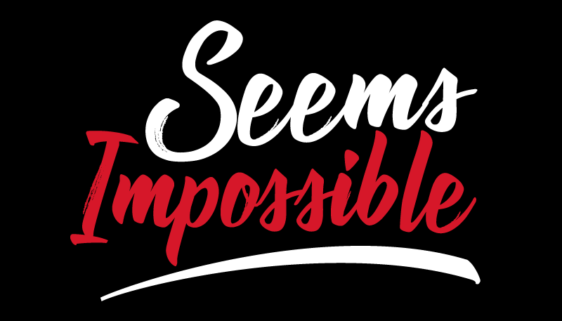 Verkar omöjligt Vinylmattor med fraser - Tenstickers