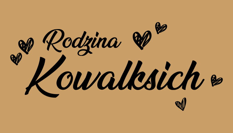 Familjens namn i svart entré - Tenstickers