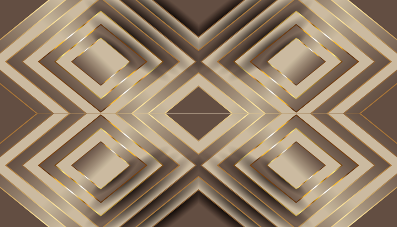 Grädde och bruna mosaikplattor effekt vinylmatta - Tenstickers