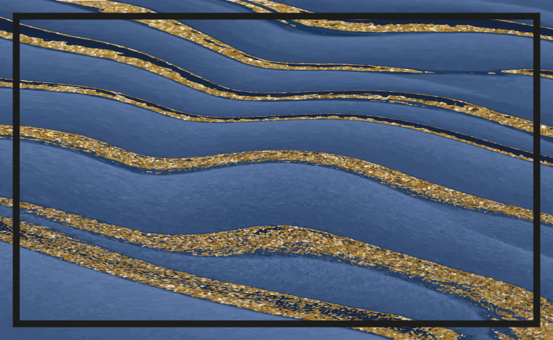 Svart och blå marmor effekt textur vinyl matta - Tenstickers