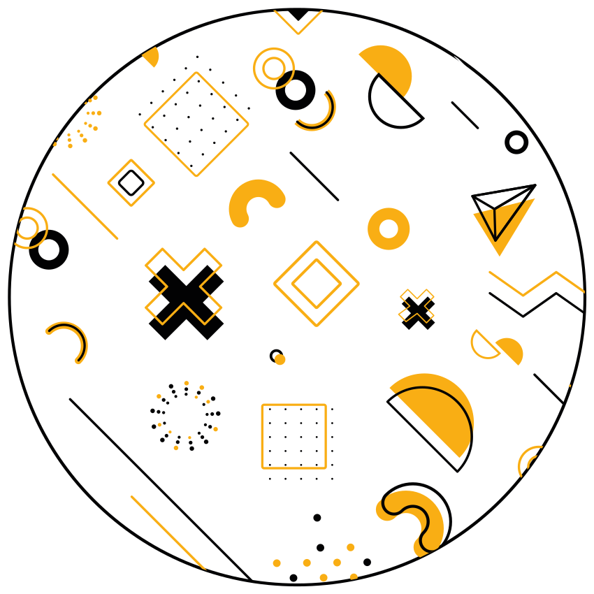 Moderna matematiska former Vinylmatta geometrisk - Tenstickers