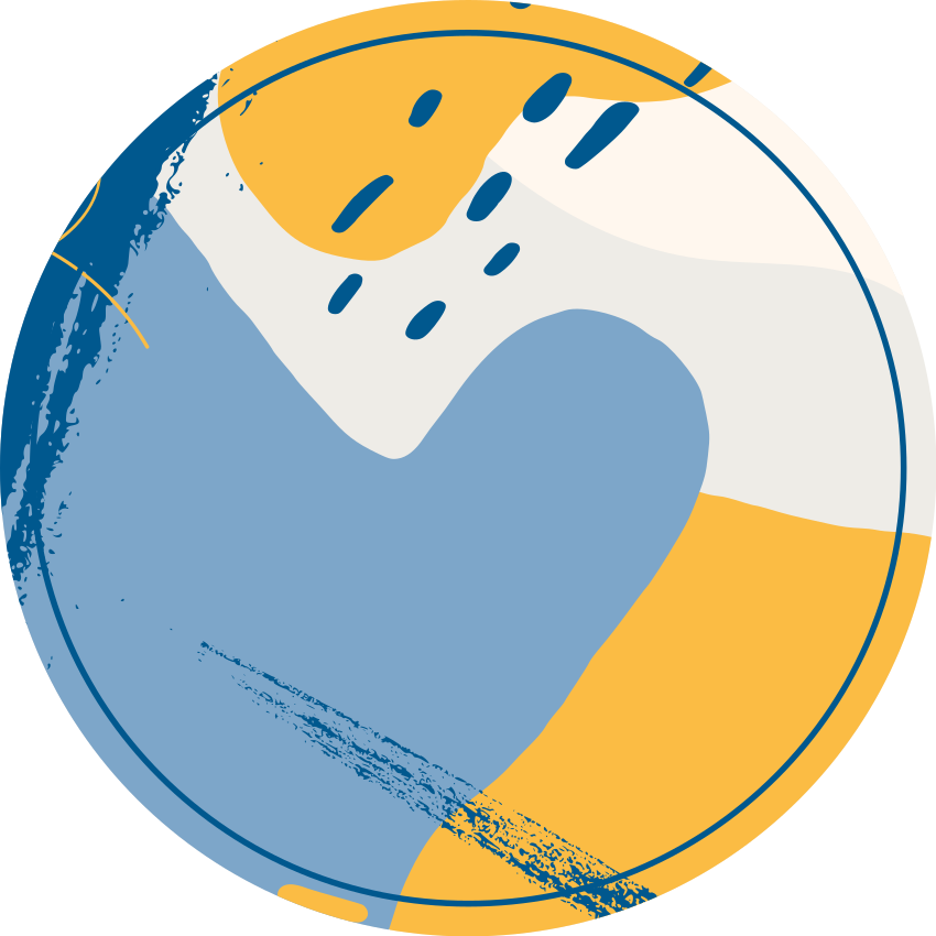 Cirkulär konst Vinylmatta steneffekt - Tenstickers