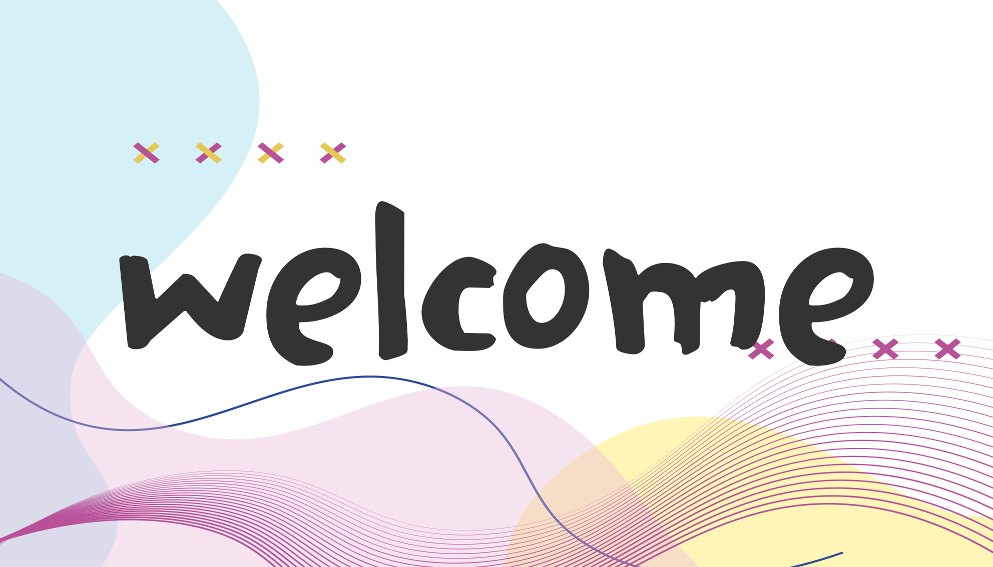 Välkomna moderna bokstäver entré kakel - Tenstickers