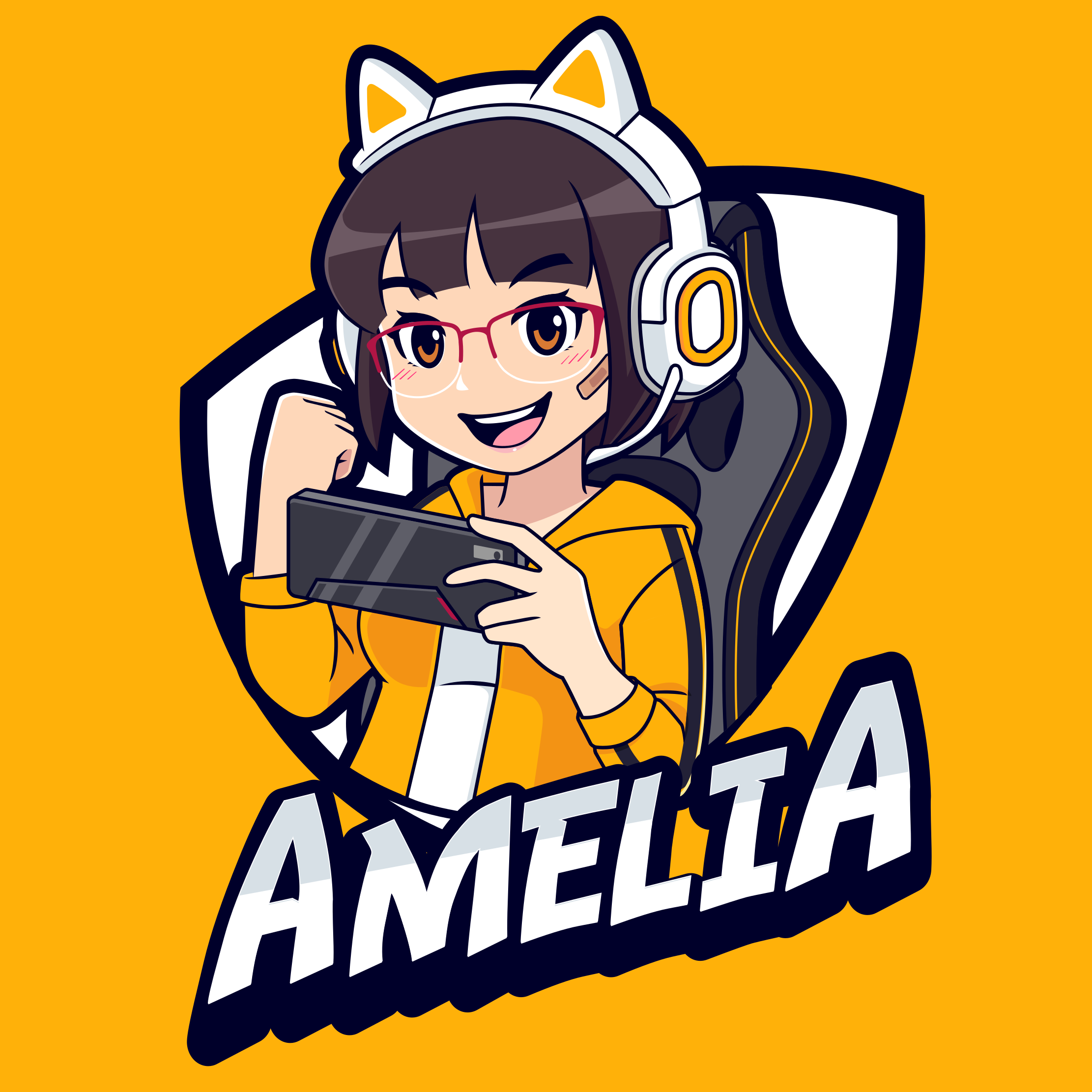 Anpassat spelporträtt Vinylmatta Ungdom - Tenstickers