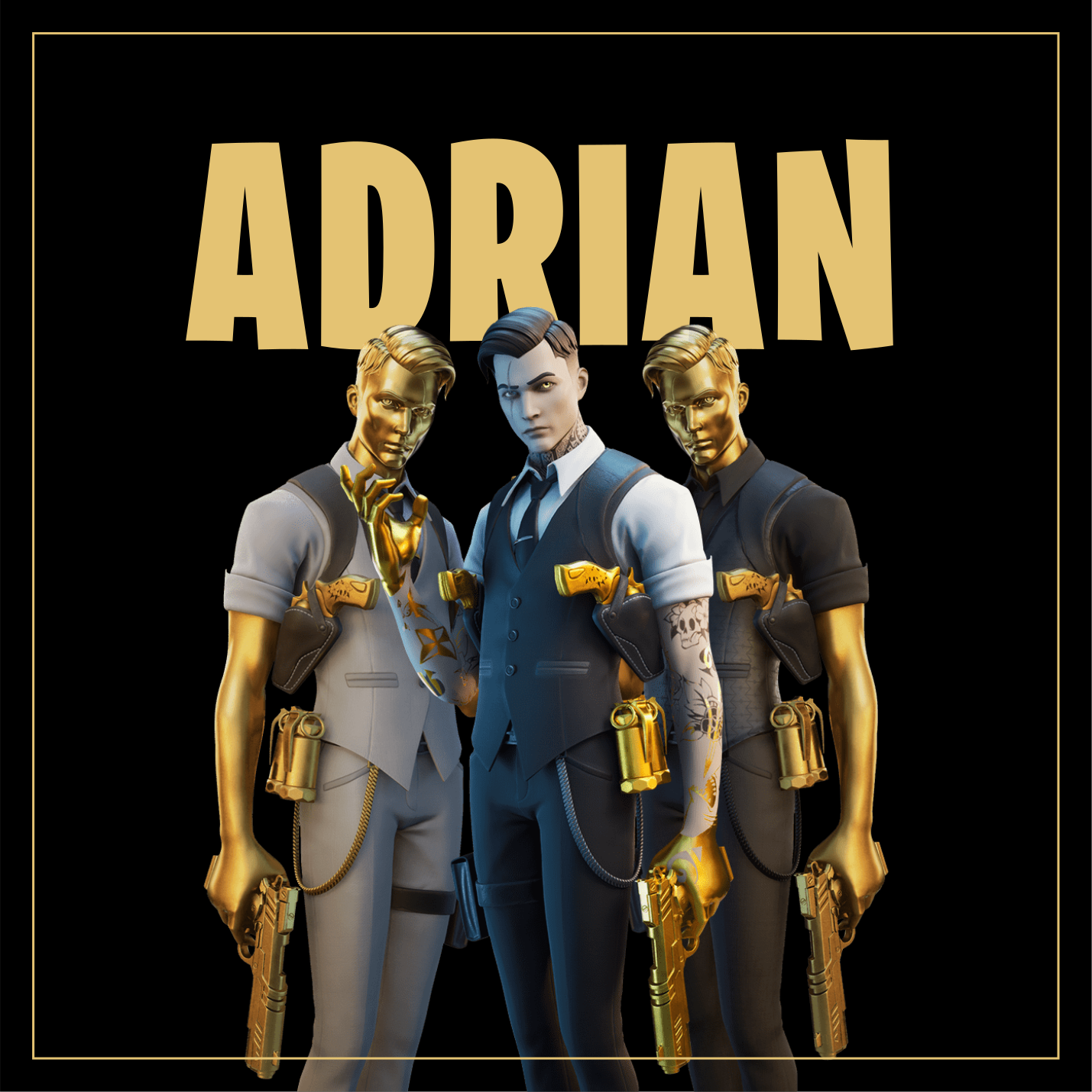 Anpassade trio-karaktärer Vinylmatta Ungdom - Tenstickers