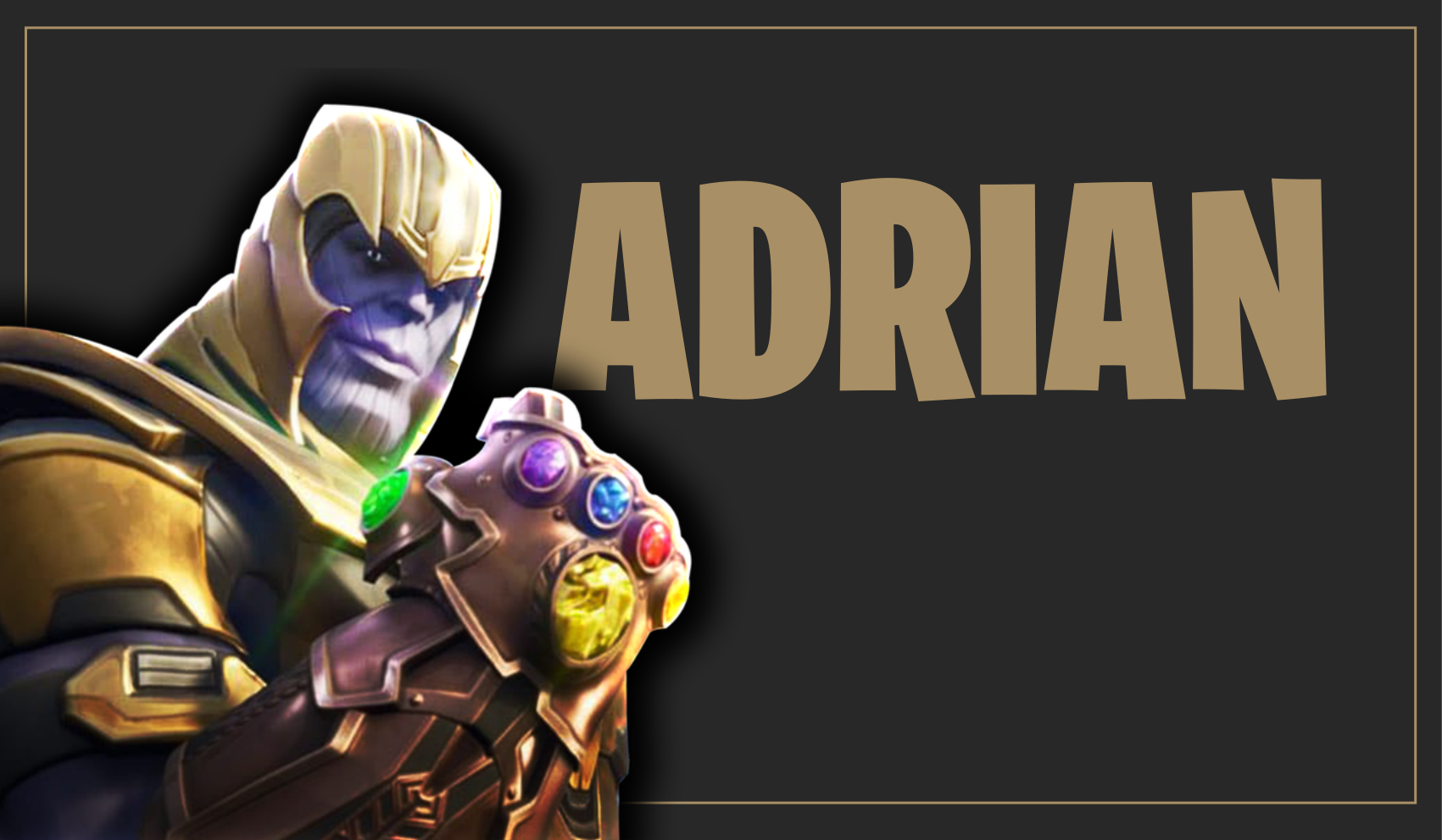 Vinylmatta ungdom gamingkaraktär med namn - Tenstickers