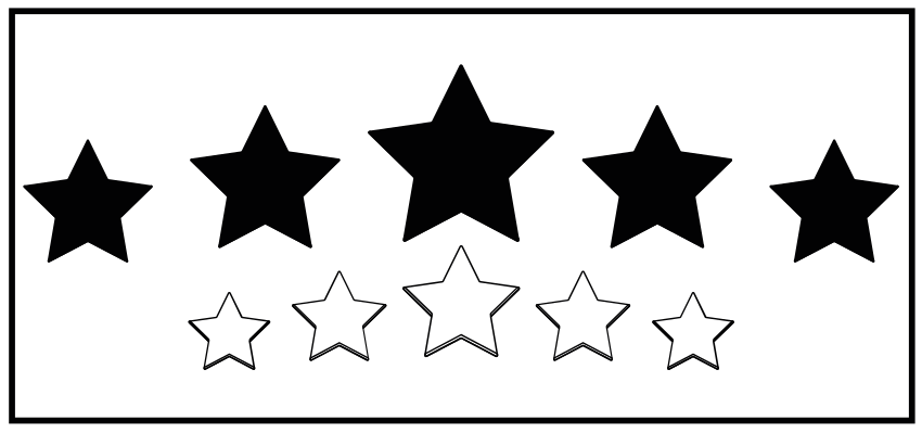 Stora svarta stjärnor entré kakel - Tenstickers