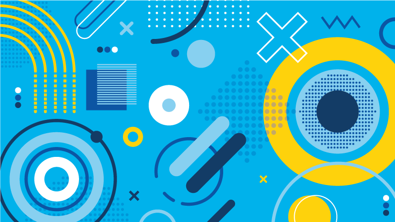 Abstrakt design matsal matta - Tenstickers