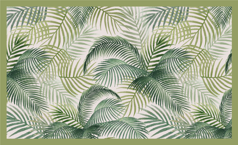 Vinylmatta natur frodig grönska - Tenstickers
