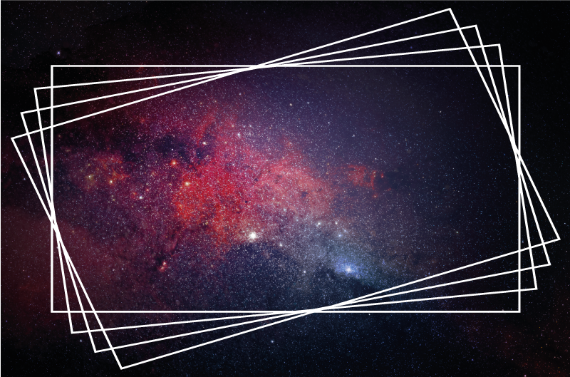 Kosmiska nebulosmönster Vinylmatta modern - Tenstickers